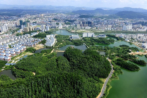 咸宁园林景观向彩化、香化升级