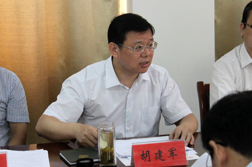胡建军调研第三届中国沭阳花木节筹备情况