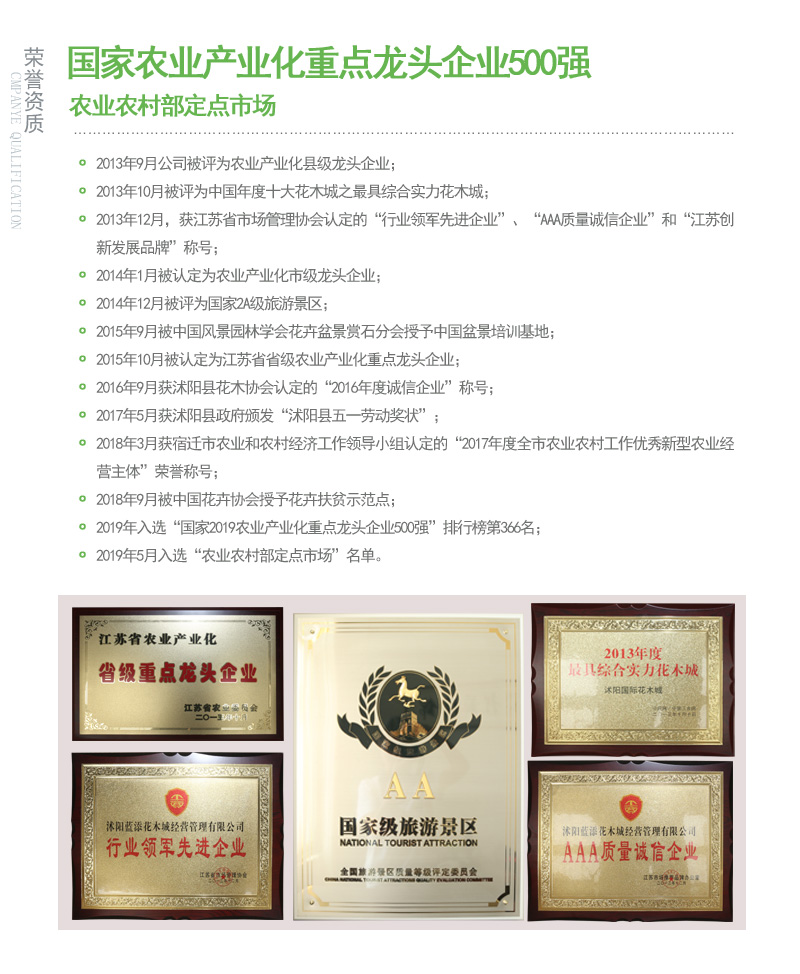 荣誉资质